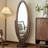 Modern Minimalist Walnut Rotating Full-Length Mirror