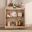 Buffet moderne 63 "avec 4 portes en verre, buffet multifonctionnel avec grand rangement et tablette réglable-301220110-503590437