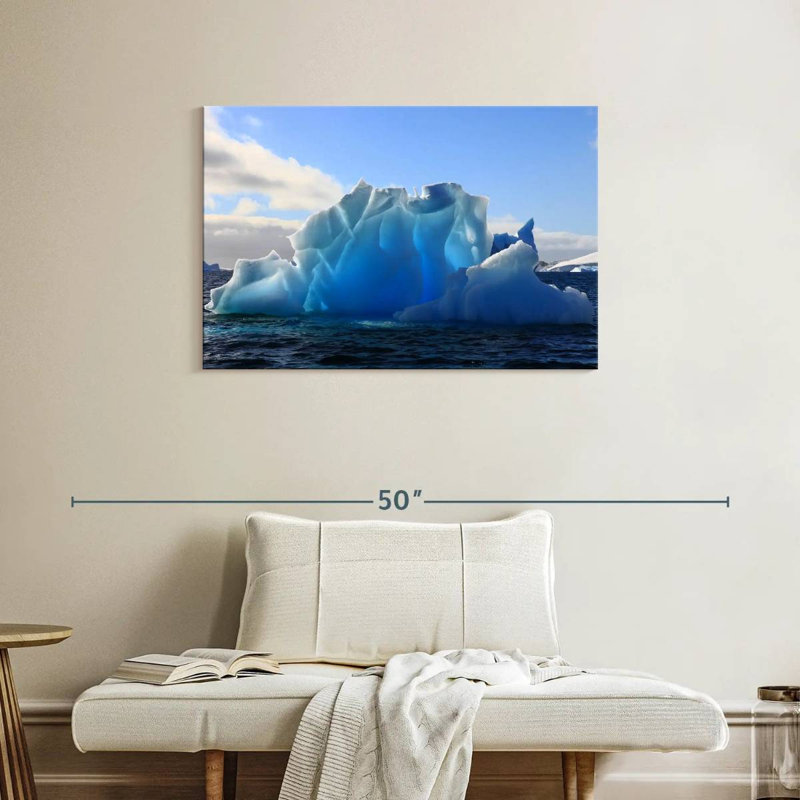 Glacier Alvord artistique en Antarctique, H 24 po x l 36 po