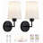 Battery Operated Wall Sconce, Pleated Fabric Rechargeable Wall Sconces-848617345