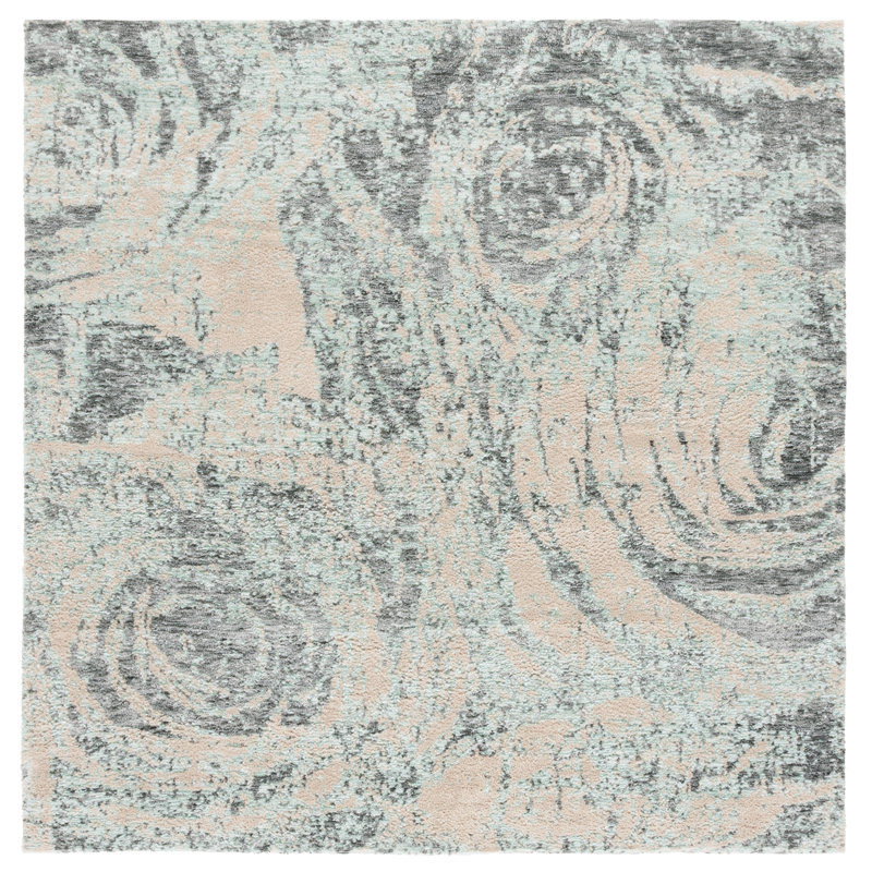 Choteau Performance Performance Abstract Rug, Square 6'
