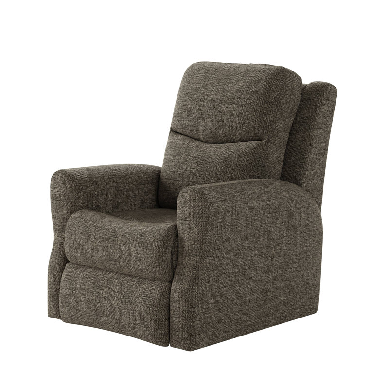 Fame Swivel Rocker Recliner, Dark Brown