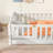 Twinkle Modern Floor Bed Set With Door, Rubber Wood And Safety Guardrails-115630470-115630468