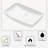 24"X15" White Ceramic Rectangular Vessel Bathroom Sink