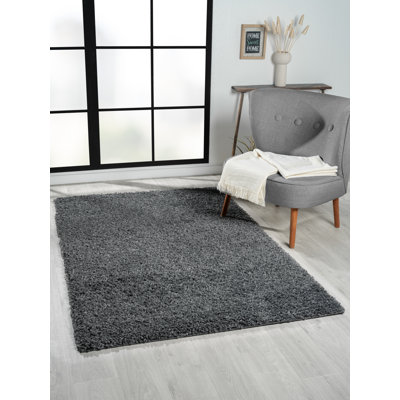 Shaggy Lush dark grey Rug