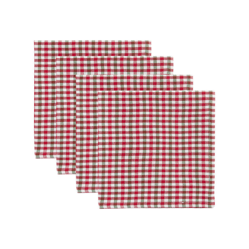  Holiday Houndstooth Napkin Set/4