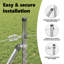 Vidaxl Fence With Posts PVC-Coated Steel-116798126-116798123