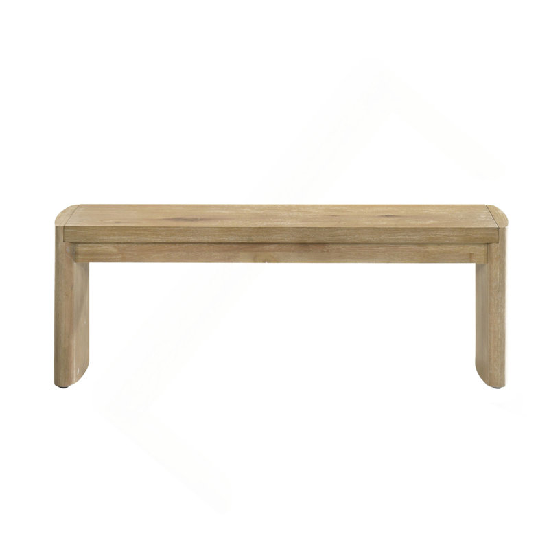 Wooden Oak Finish 50.5"W Dining Bench