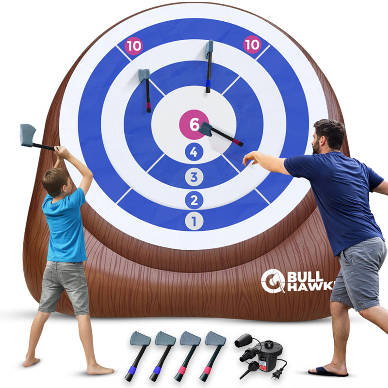Jeu de fléchettes XL Bull Hawker - Hache géante, H 93 po x l 96 po x P 54 po