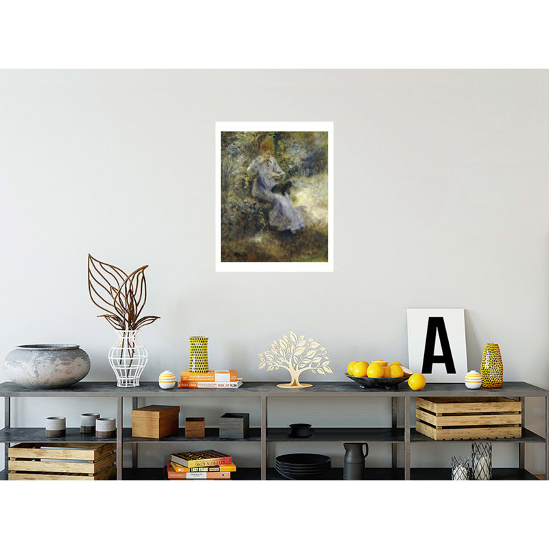 «Woman and Black Dog» par Pierre-Auguste Renoir - Impression giclée, H 28 po x l 22 po