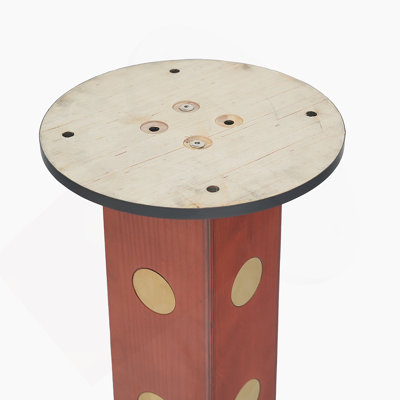 Table de salle à manger moderne carrée, table en pierre frittée de 33,5 po avec pieds et base en bois, table de cuisine pour 2 personnes pour petit espace, capacité de poids de 150 lb (seulement la table de Négociation)