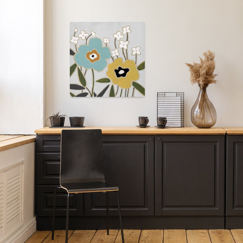 Art floral Pop I, H 18 po x l 18 po