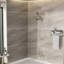 Douche 8 mains et pomme de douche à effet pluie 4,7 po, ensemble de douche nickel brossé double, pomme de douche à 8 modes, douchette-120951940