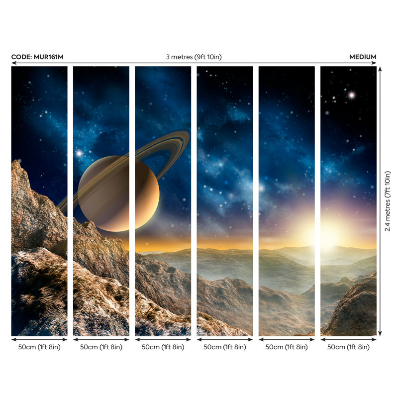 Elanya Matte Wall Mural, 240 cm L x 300 cm W