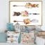 Plumes et fleurs sur des flèches indigènes II - peinture sur toile-59282539-59366166