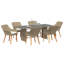 6 - Person Patio Dining Set Rectangular Table-1041483707-1041483710