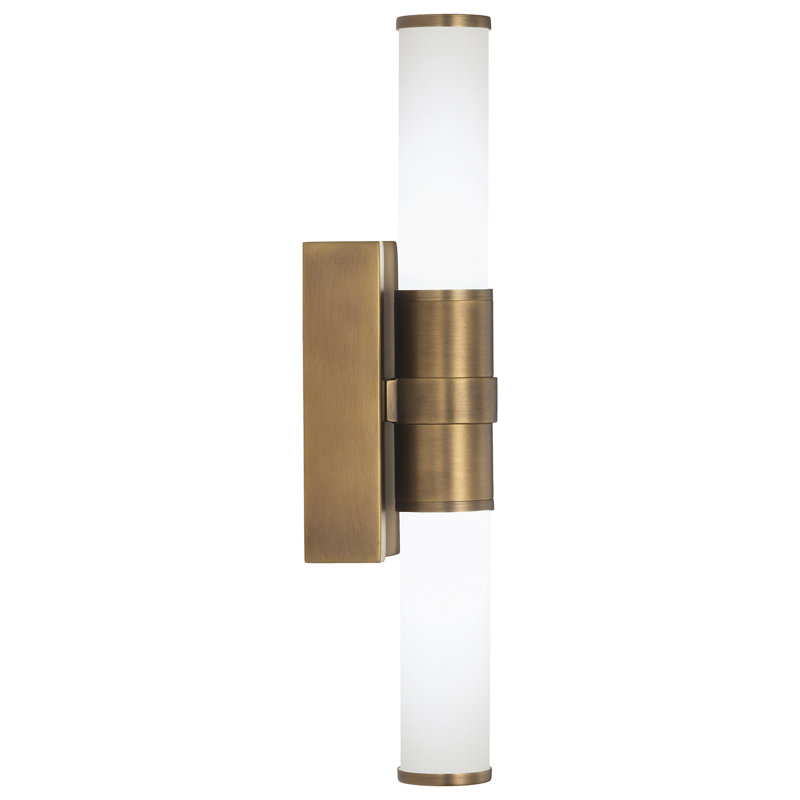 Roderick 2 - Light LED Flush Mounted Sconce, Warm Brass