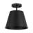 Meridian 1-Light Ceiling Light in Matte Black-1480708664