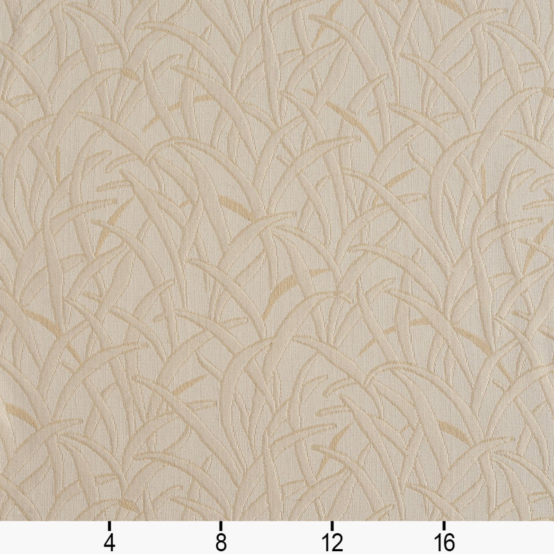 Tissu floral matelassé, Ivoire 8