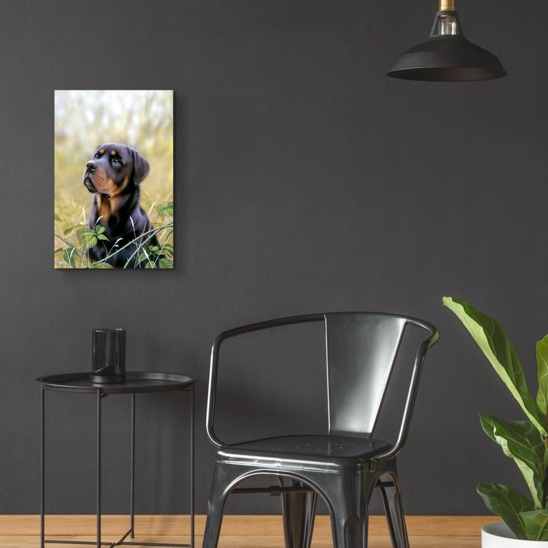 «Rottweiler Spirit of Loyauté» par John Silver, H 24 po x l 16 po x P 0,2 po
