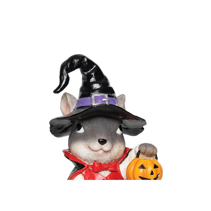Souris, sorcière, chiffre d'Halloween