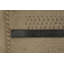 Tapis beige neutre de style Gabbeh 5 x 7 avec broderie géométrique complexe