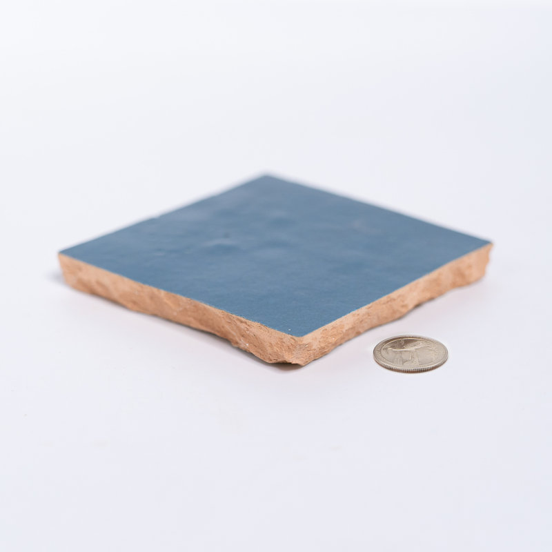 Zelig 4" x 4" Moroccan Wall & Floor Tile, Marine Blue