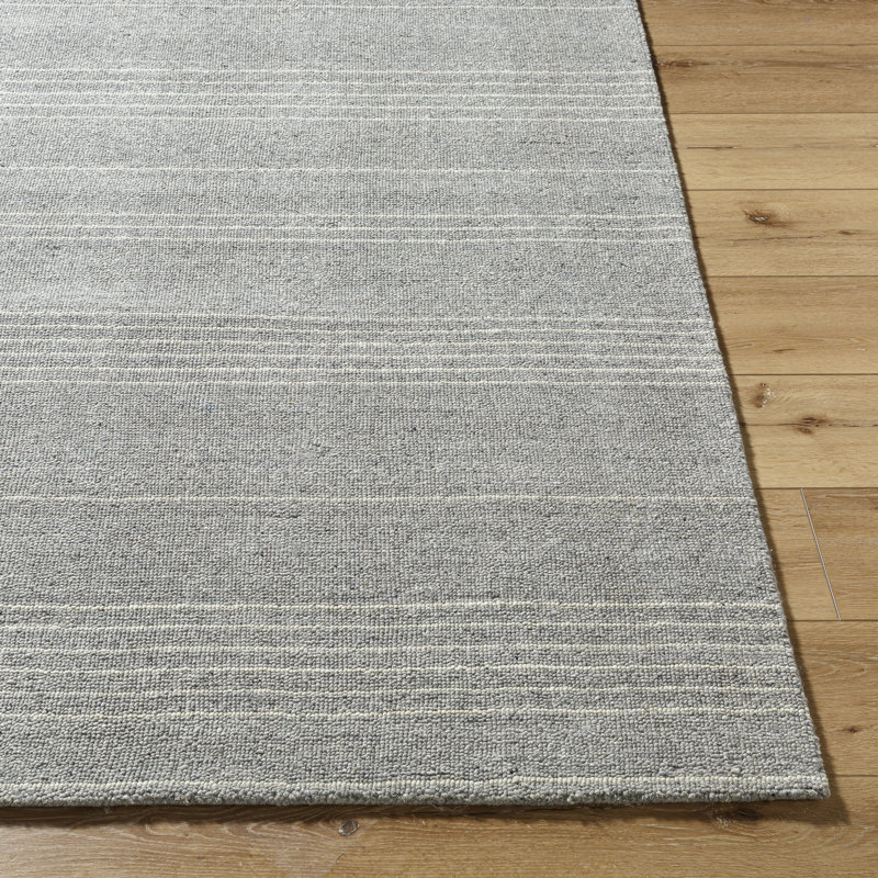Romano Hand Loomed Wool Striped Area Rug, Rectangle 9' x 12'