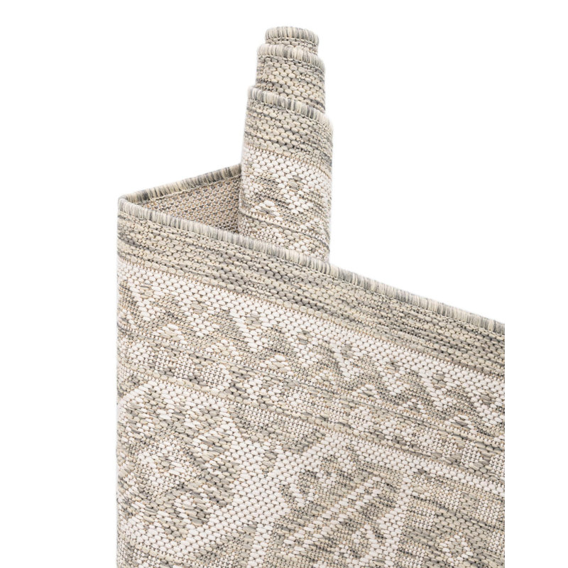 Tapis intérieur / extérieur beige Danera, Rectangle 5 pi 3 po x 7 pi 1 po