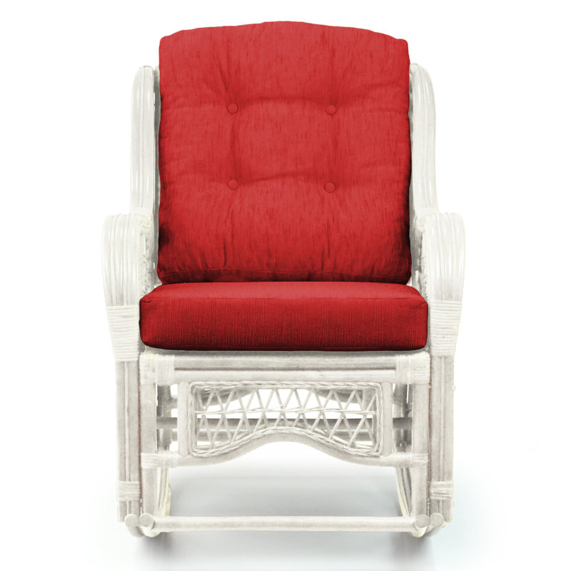 Chaise berçante Malibu, Rouge, Blanc