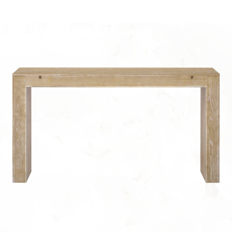 Farmhouse Console Table with 2 Drawers, Natural
