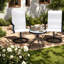 Ensemble de 2 chaises d'extérieur, chaises pivotantes