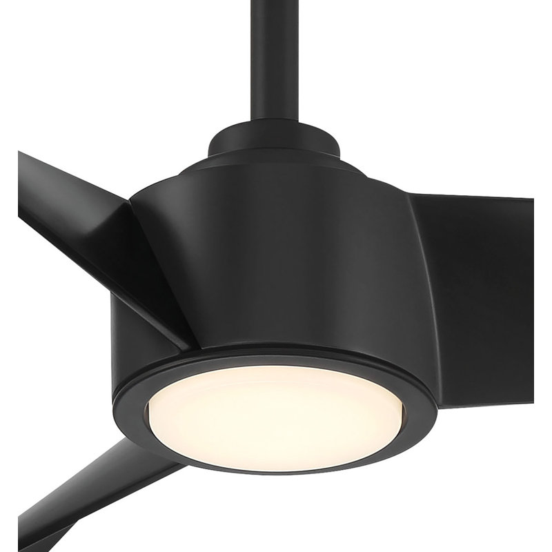Ventilateur de plafond à DEL Pike, Noir, Noir