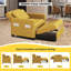 71.5cm Width 3-in-1 Convertible Sleeper Accent Chair Bed with Adjustable Backrest & Back Pillow-1662705385