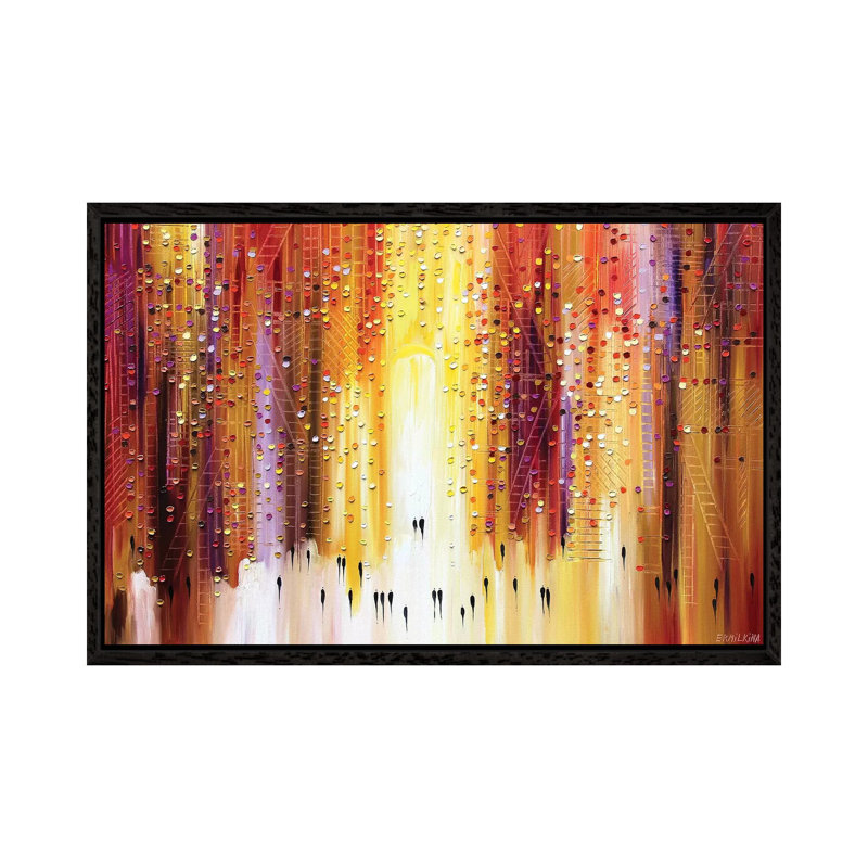 Manhattanhenge 1 Piece Wall Art on Canvas, 101.6 cm H x 66.04 cm W, Black Framed