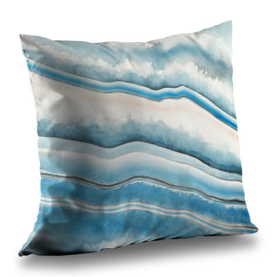 Textured Geode - Abstract Minerals Poly Twill Throw for Home Decor