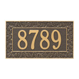 Oakleaf 1-Line Wall Address Plaque