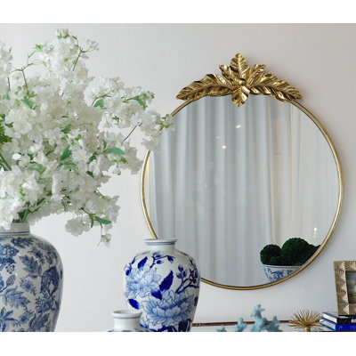 Miroir rond en fer