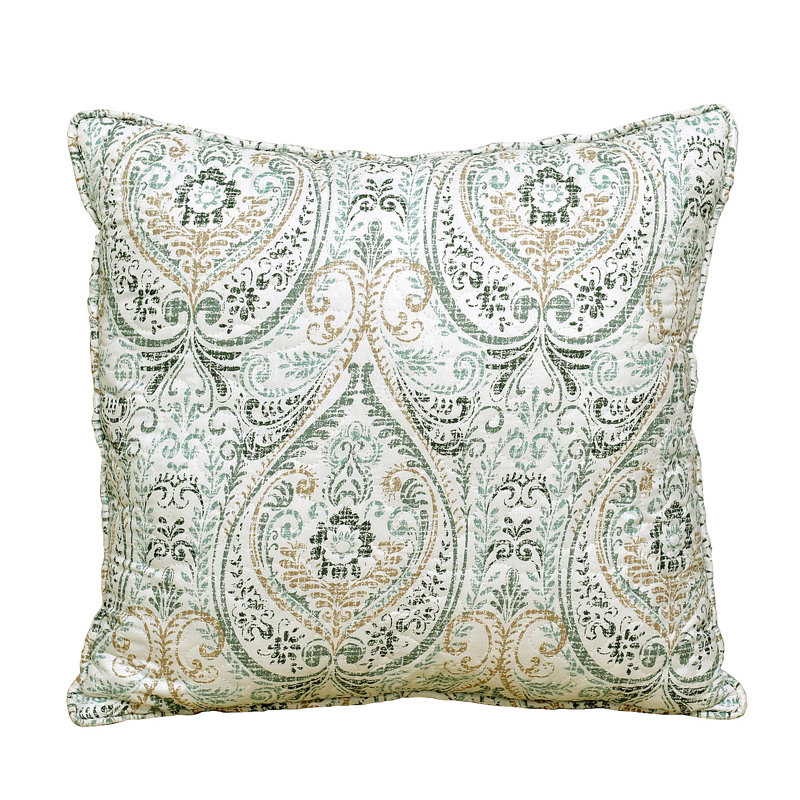 Ensemble de couvre-lit réversible en microfibre Visionary Damask, Couvre-lit pour très grand lit + 2 taies décorat
