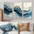 Toile naturelle avec cadre flottant