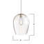 Petit luminaire suspendu en verre nickel brossé-103484916-91074405