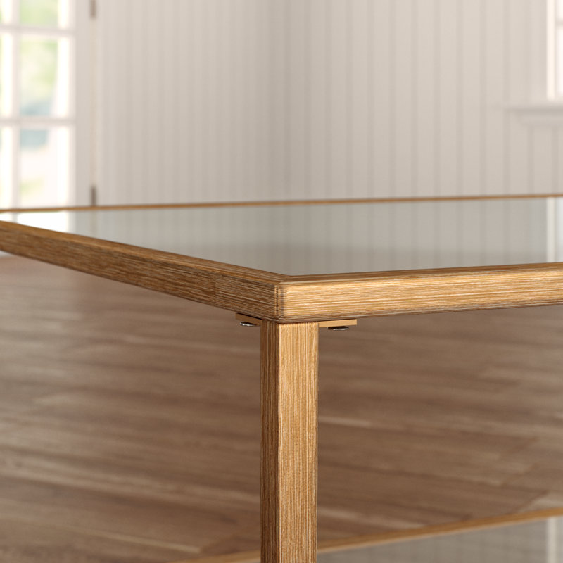 Table basse à 4 pieds avec rangement Edmont