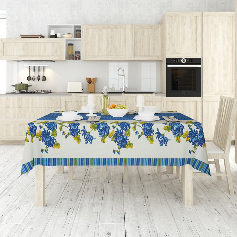 Paletia Washable Tablecloth (55 x 71 in), 50% Cotton / 50% Polyester, Easy Care, Machine Washable at 86°F, Tumble Dryer Safe, Ironable | Perfect for Dining Room & Special Occasions, Elegant and Durable Design