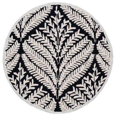 Cerda Hand Tufted Wool Floral Rug