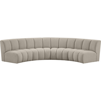 Infinity Upholstered Curved Sectional Symmetrical