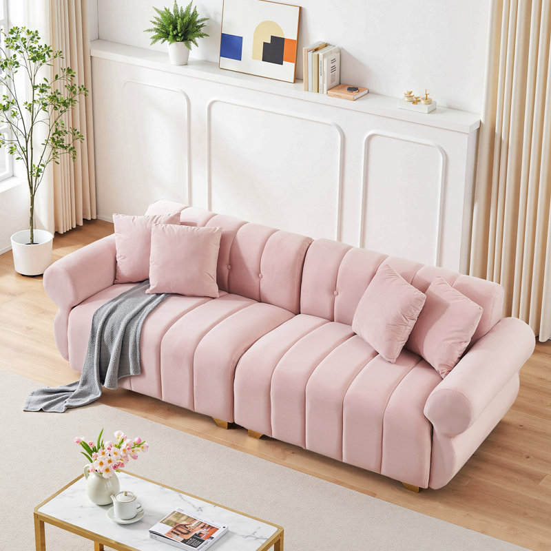 Canapé 3 places pour causeuse de salon avec 2 coussins