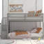 Lit superposé simple au-dessus d'un lit simple, échelle avec rangement, gris-1234469414