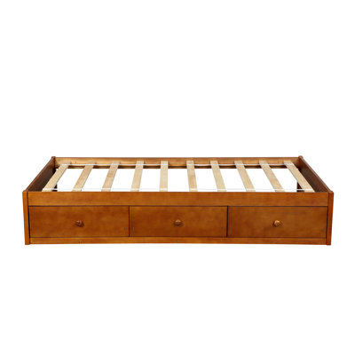 Jacob-James Twin Solid Wood Storage Platform Bed -  Red Barrel StudioÂ®, 865B5750BE34477B90FEE64E55EB14BC