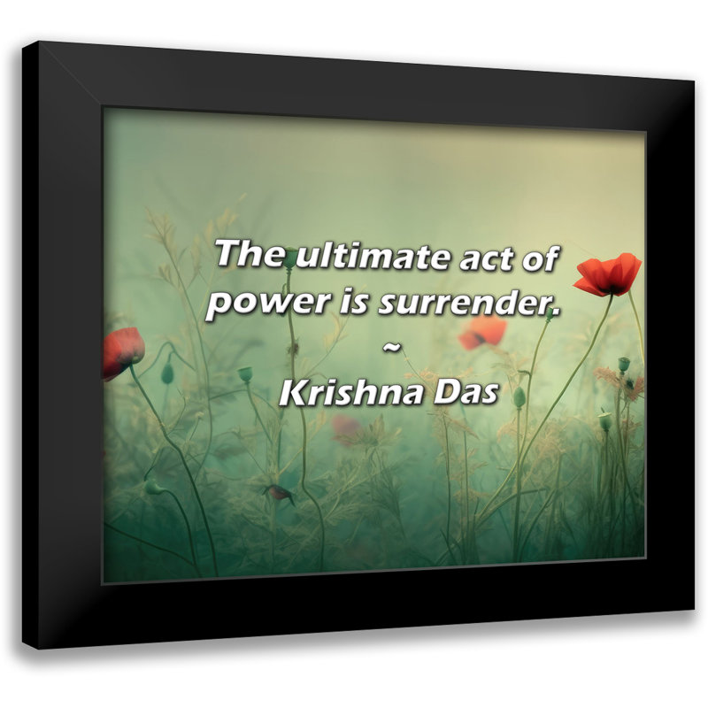 Krishna Das Citation: L'acte ultime du pouvoir est la reddition.