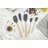 Tovolo Flex-Core Silicone Spatula Set of 5 with Natural Wood Handles for Cooking and Baking, Cayenne-63383749